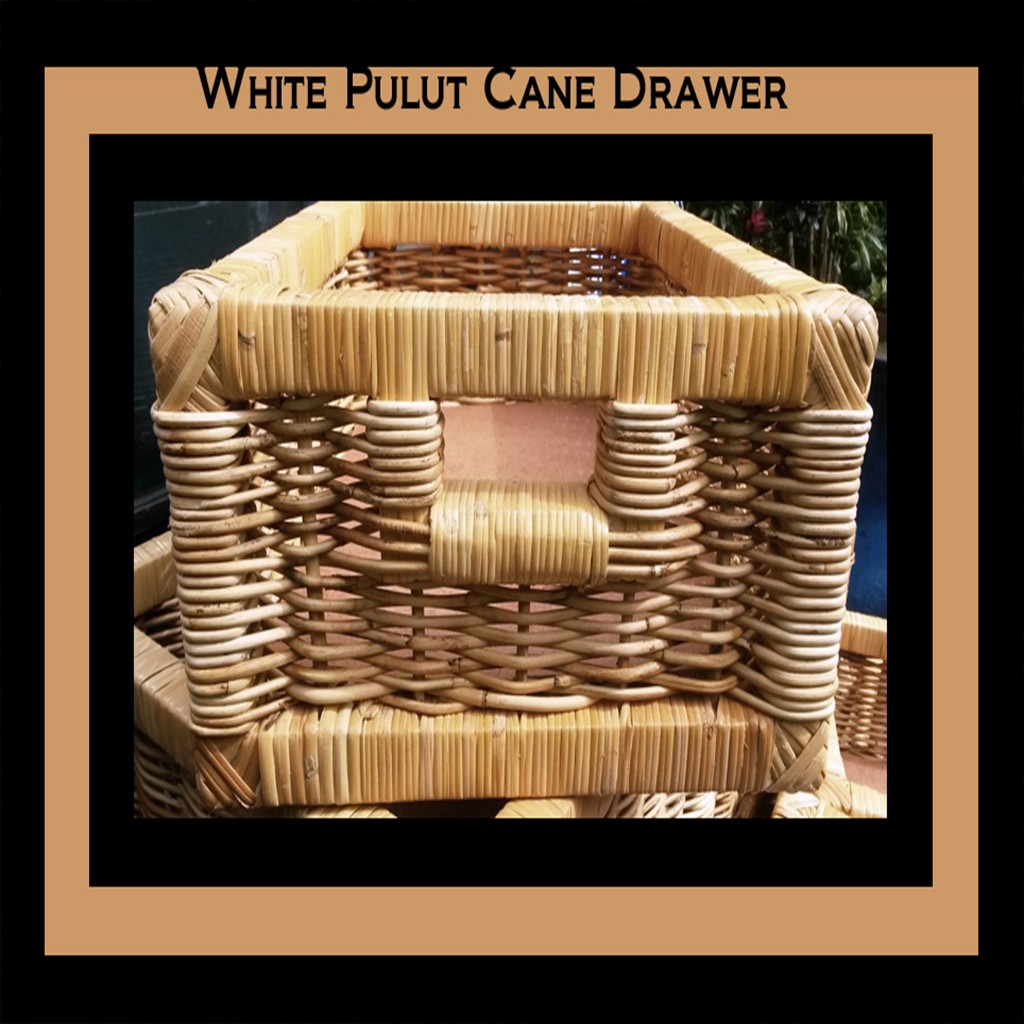 Pulut And Peel Cane Drawer Size 6 60W x 50D x 20H Rattan Home Craft