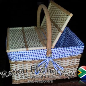 2man double lid picnic basket, Traditional picnic basket, 2 person picnic set, Synthetic cane and Palembang cane, Outdoor dining essentials, Elegant picnic accessories, Classic picnic design, Portable picnic basket, Durable picnic gear, Al fresco dining, Stylish picnic companion, Romantic picnic essentials, Lightweight picnic basket, Outdoor adventure gear, Functional picnic storage, Eco-friendly picnic materials, Outdoor meal for two, Hassle-free picnic transportation, Multiple compartments picnic basket, Picnic organization solution, Rattan Home Craft, Cane Furniture, Cane Repairs, Custom, Hand Made, Dog Baskets, Cat Baskets, Picnic Baskets, Finest Quality Cane Drawers, Fiber_Cane, Pulut Cane, Wicker, Kooboo, LifeTime, Exceptional, Refurbishments, Back To Life, Doll Prams, Doll Cribs, Eco-Friendly, Shopping Baskets, Custom Style, Bags, Lamps, Natal, South Coast, Ramsgate, South Africa, Riempie, Replacements, Antiques, Wood Refurbishments, Restoration, Rattan Mesh, Synthetic Cane, Laundry Baskets, Trolley Baskets, Gift Baskets Rattan Home Craft, Cane Furniture, Cane Repairs, Custom, Hand Made, Dog Baskets, Cat Baskets, Picnic Baskets, Finest Quality Cane Drawers, Fiber_Cane, Pulut Cane, Wicker, Kooboo, LifeTime, Exceptional, Refurbishments, Back To Life, Doll Prams, Doll Cribs, Eco-Friendly, Shopping Baskets, Custom Style, Bags, Lamps, Natal, South Coast, Ramsgate, South Africa, Riempie, Replacements, Antiques, Wood Refurbishments, Restoration, Rattan Mesh, Synthetic Cane, Laundry Baskets, Trolley Baskets, Gift Baskets