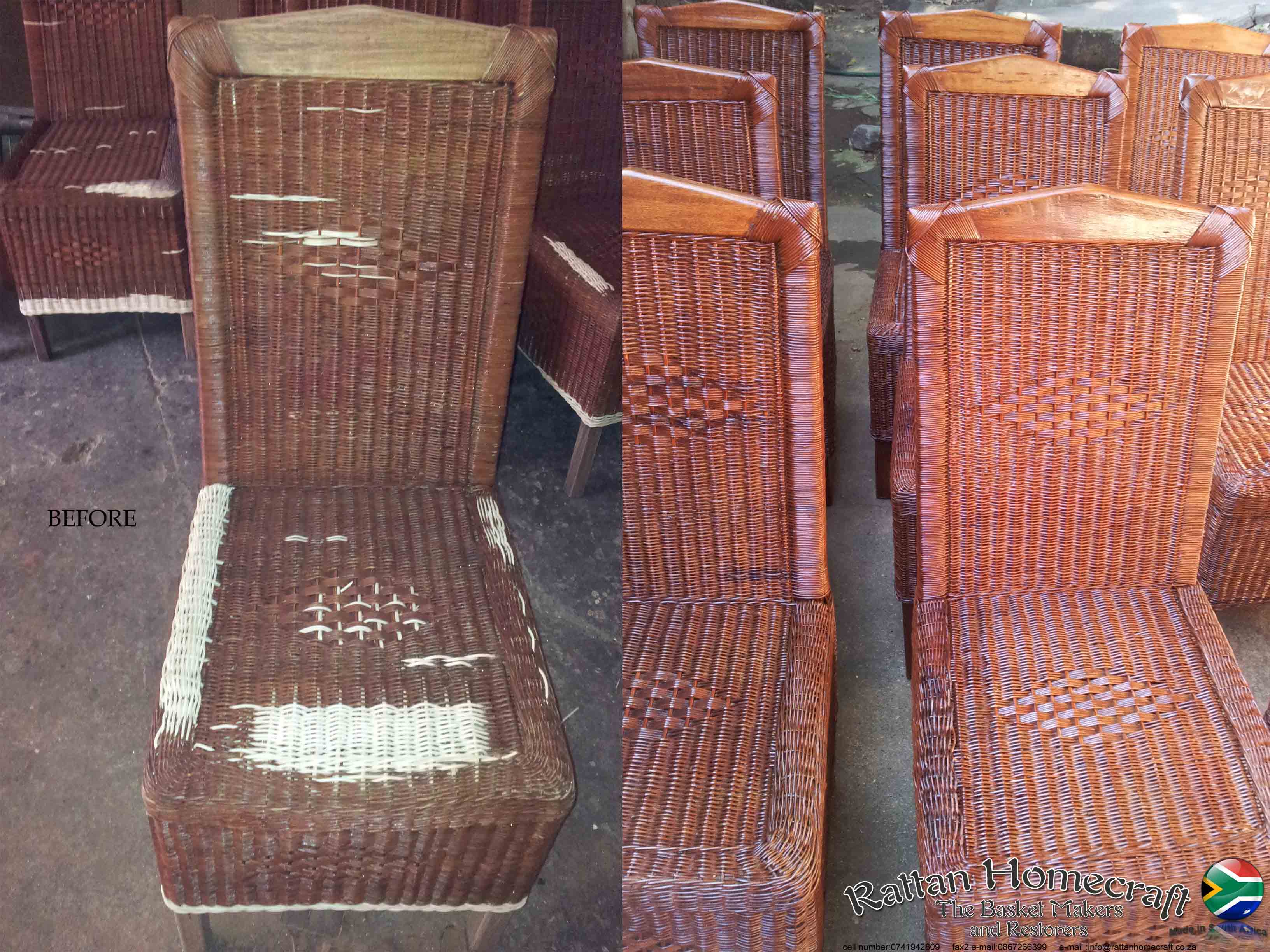 Cane furniture repairs and refurbishment Rattan Home Craft