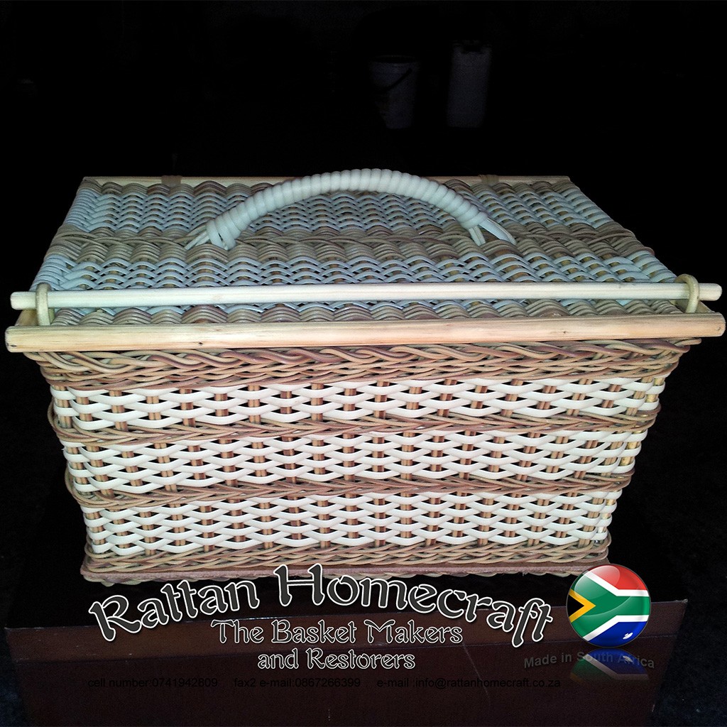 2Man Traditional Picnic Basket Rattan HomeCraft