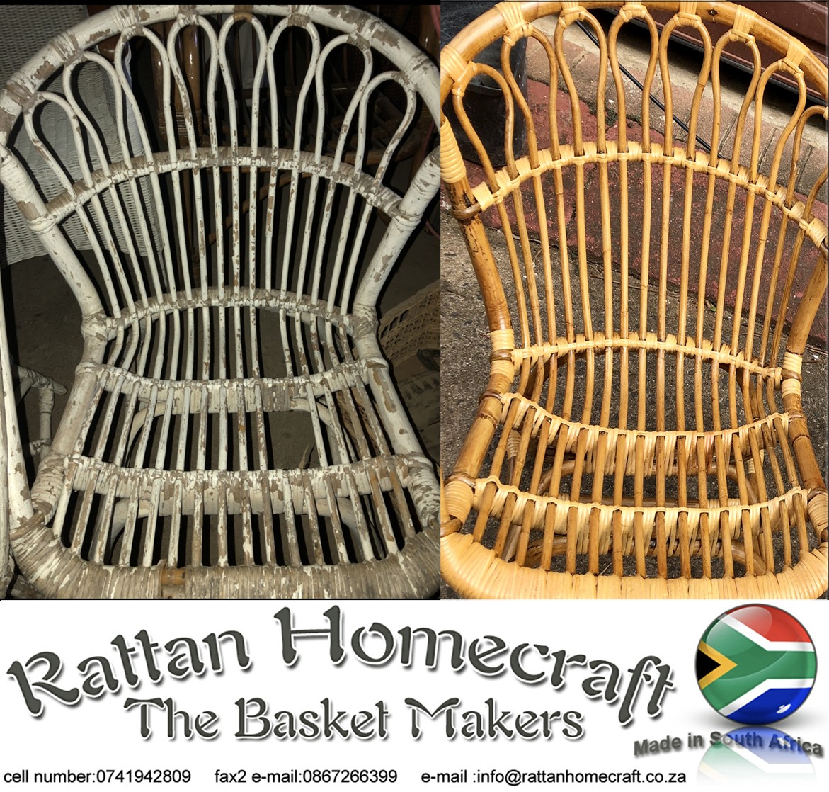 Cane furniture repairs and refurbishment Rattan Home Craft
