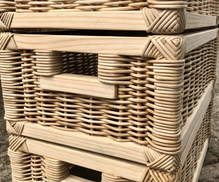 Custom Rattan Cane Drawers