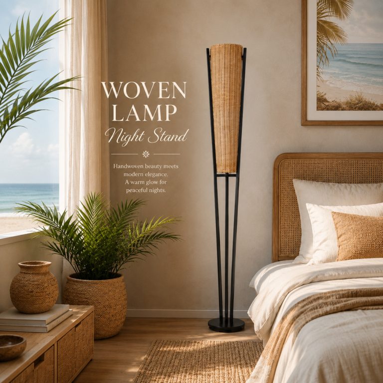 Woven Lamp Night Stand2233
