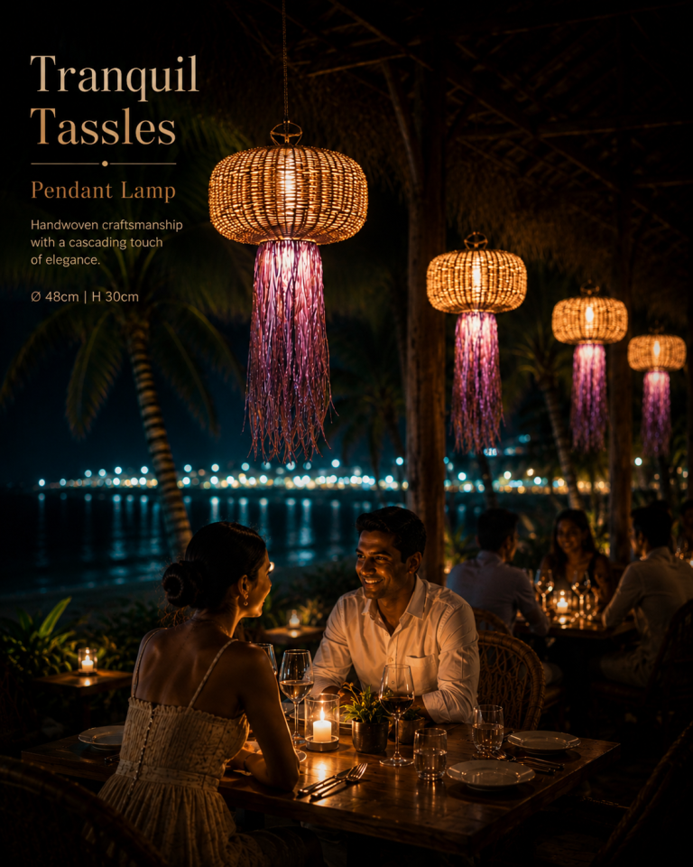 Tranquil Tassels Pendant Lampshades