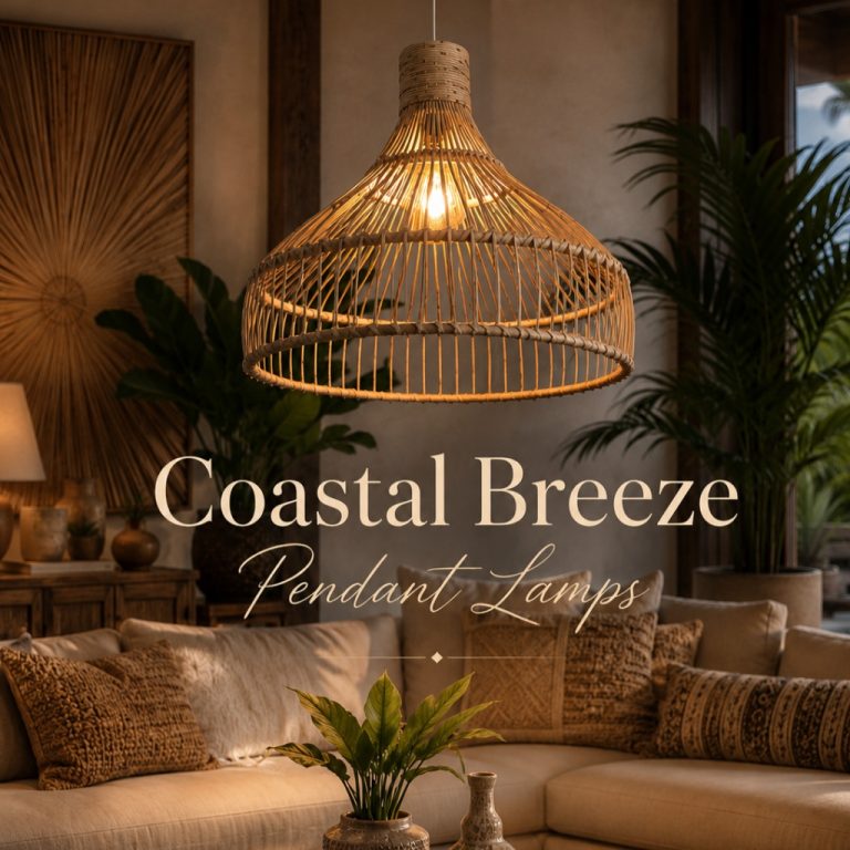 Coastal-Breeze-Handcrafted-Cane-Pendant-Lamp-Luxury-Restaurant-Interior