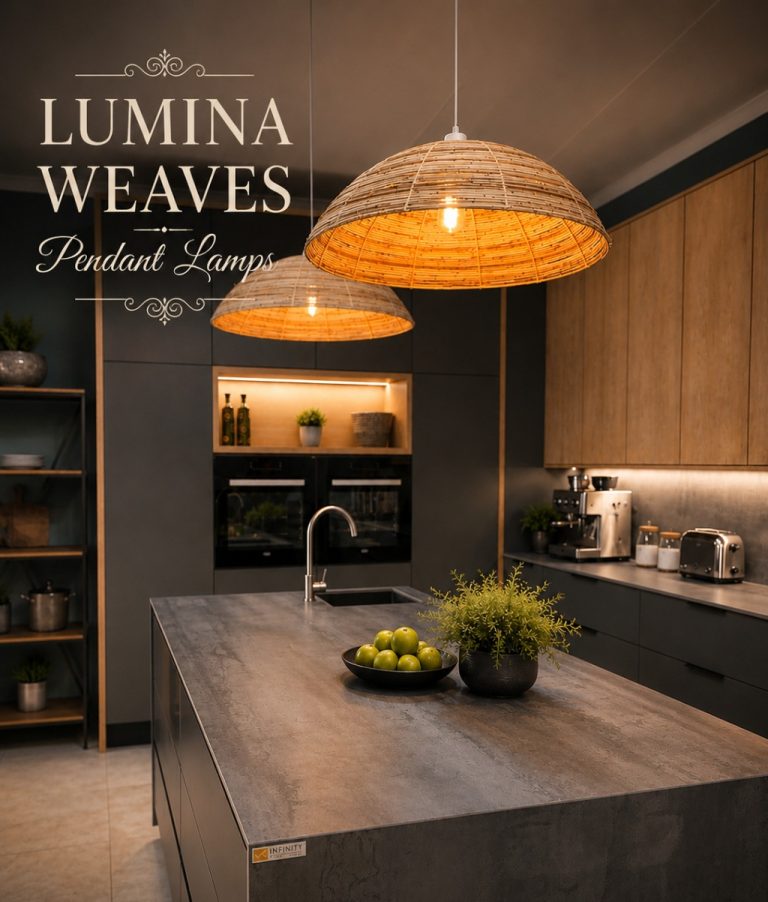 Lumina Weaves Handcrafted Rattan Pendant Lampshades
