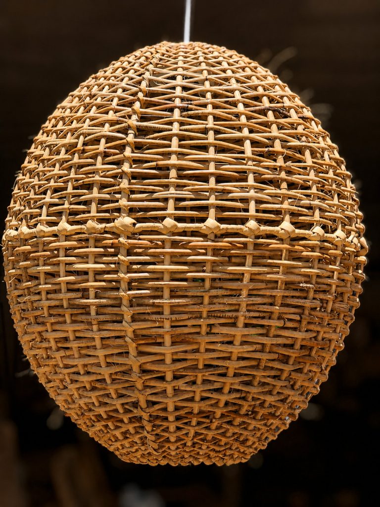 Rustic Radiance Pendant Lampshades | Handcrafted Woven Cane Lighting