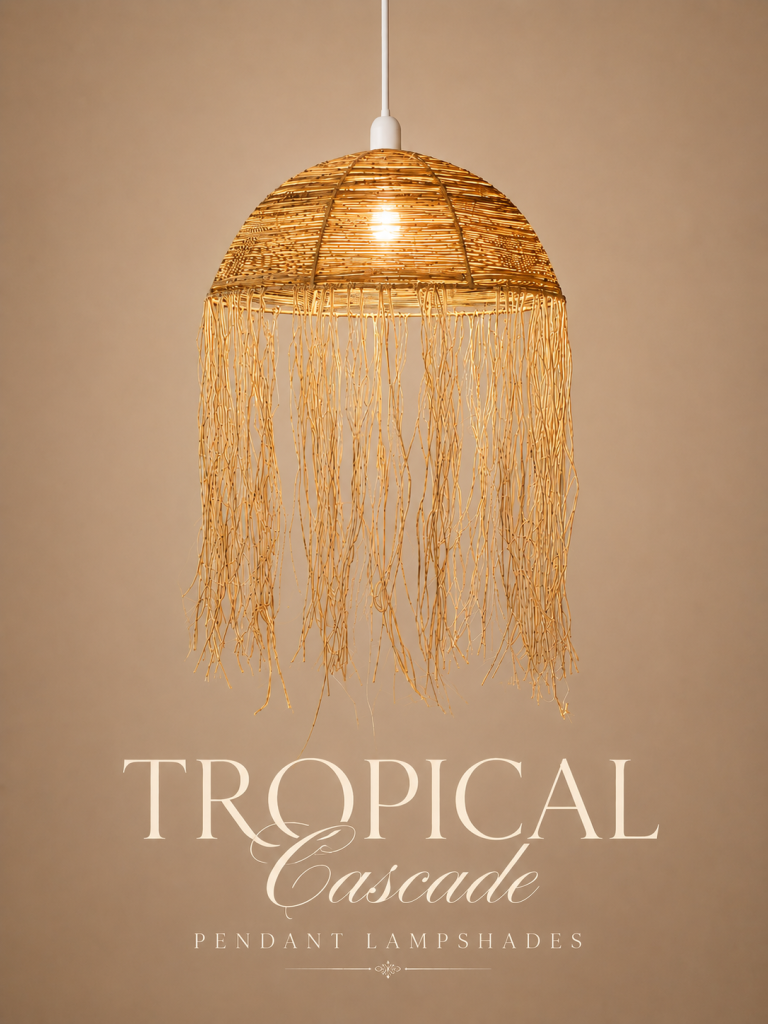 Tropical Cascade Pendant Lampshades