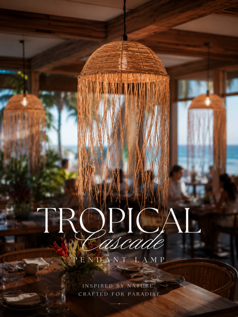 Tropical Cascades Pendant Lampshades