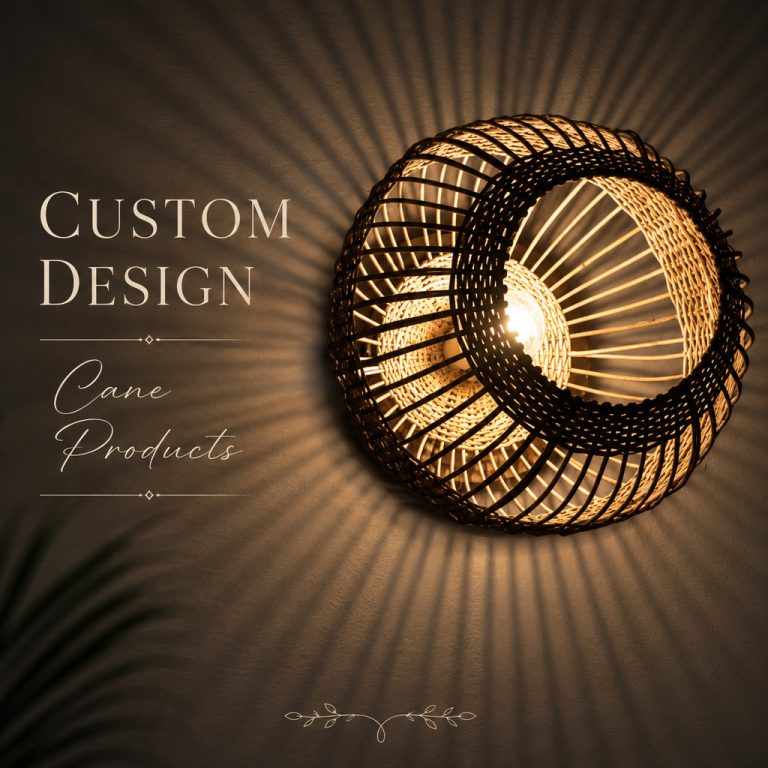 Custom Design Cane Sculptural Wall Light